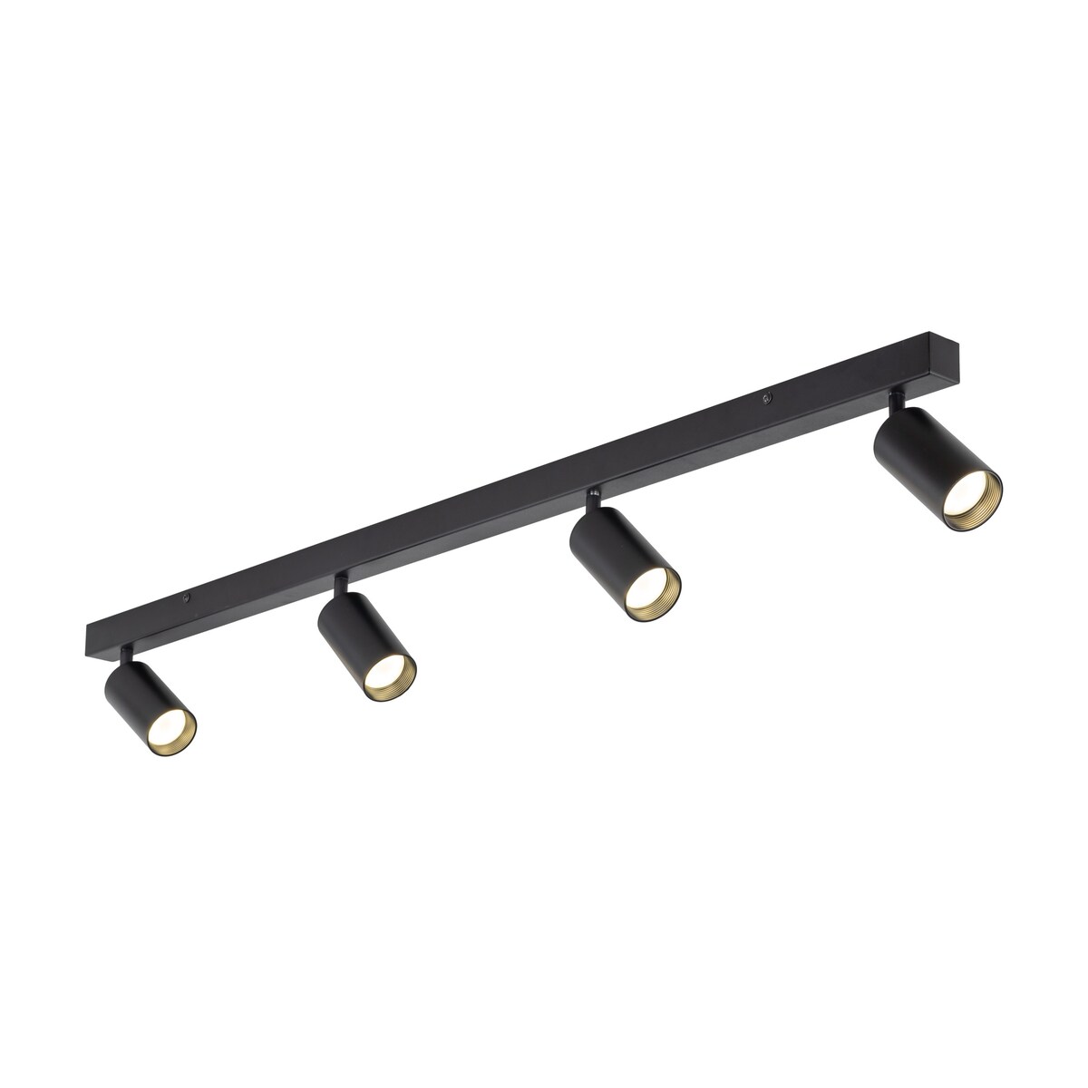Lampa sufitowa spot TK Lighting AMIS BLACK 4 czarno-złota 4xGU10 127 cm