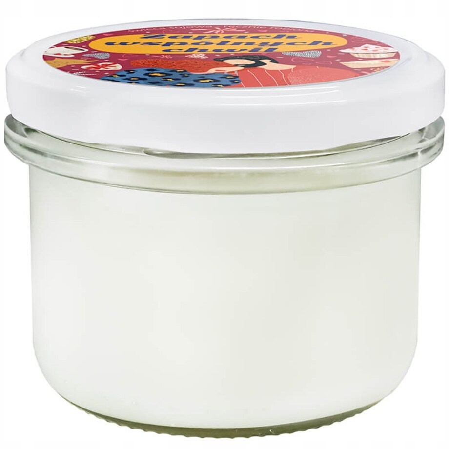 Naturalna świeca sojowa zapachowa "ZAPACH WSPÓLNYCH CHWIL" romantyczny prezent upominek na walentynki rocznice dla chłopaka dziewczyny niej niego żony męża kobiety faceta mężczyzny narzeczonej