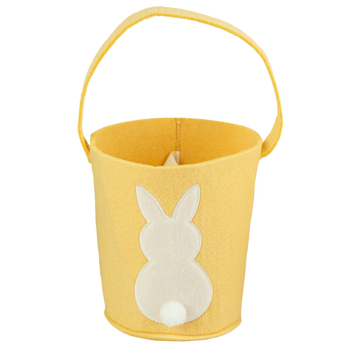 Koszyk Koszyczek Filcowy Wielkanocny Na Jajka Pisanki Dekoracja Ozdoba Z Zajączkiem Pomarańczowy