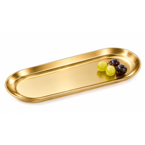 Taca dekoracyjna SHP MIDAS M złota metalowa 23 × 9 cm
