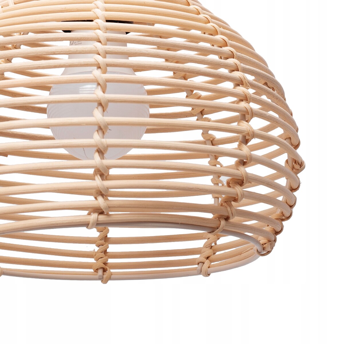 Lampa Wisząca Pleciona Bambusowa Natural Boho Xl