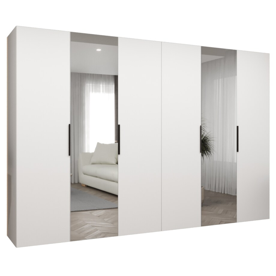 Szafa uchylna otwierana MARBELLA 2 300 wys. 202 cm Biały + u. Czarny