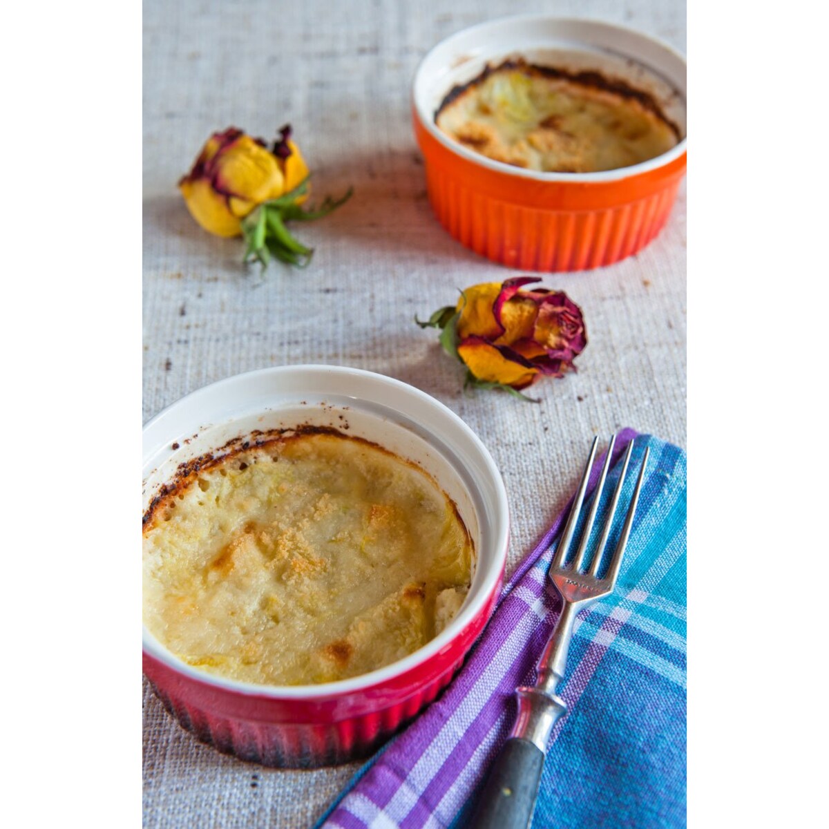 Kolorowe ceramiczne miseczki, kokilki wielofunkcyjne 260 ml - 2szt.