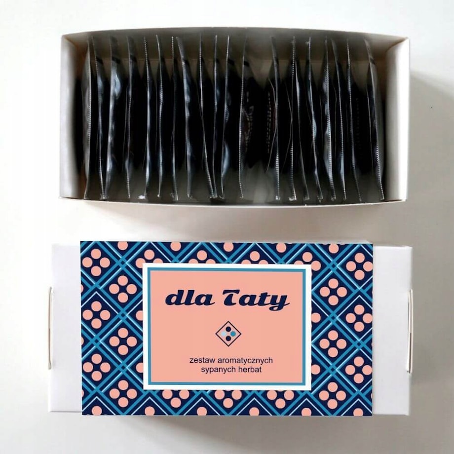 ZESTAW PREZENTOWY UPOMINKOWY - BOX PREMIUM PREZENT UPOMINEK DLA TATY NA DZIEŃ OJCA URODZINY - KAWA HERBATA KUBEK ZAPARZACZ