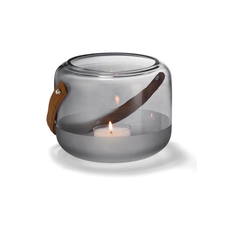 Świecznik Marlon L, szkło 18 cm