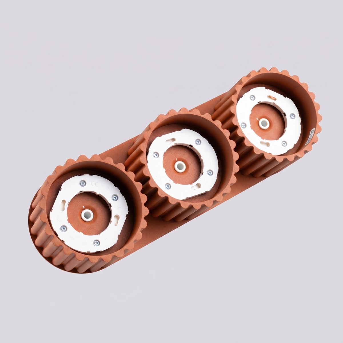 Plafon AURA 3 ochra czerwona Gx53