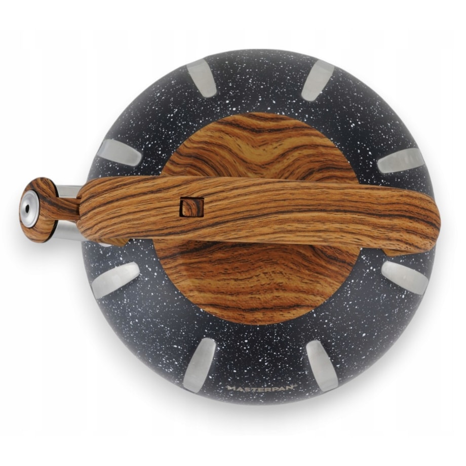 Duży Solidny Czarny Marmurkowy Czajnik Z Gwizdkiem Ze Stali 3L Indukcja Gaz