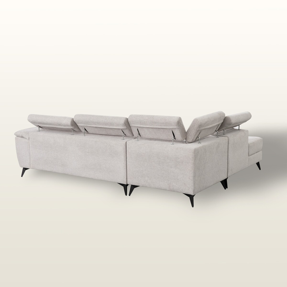 Sofa Randers grey lewa, 290x95x90 cm