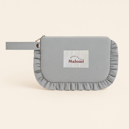 Kosmetyczka z falbanką grey