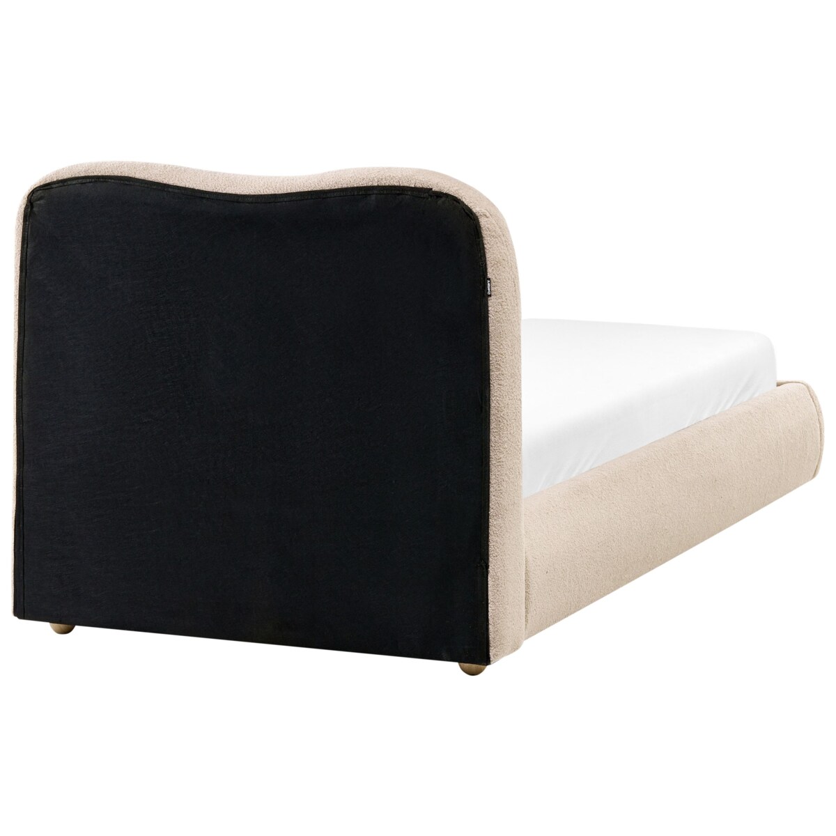 Łóżko z pojemnikiem Boucle BLAGNAC 90 x 200 cm Beżowy