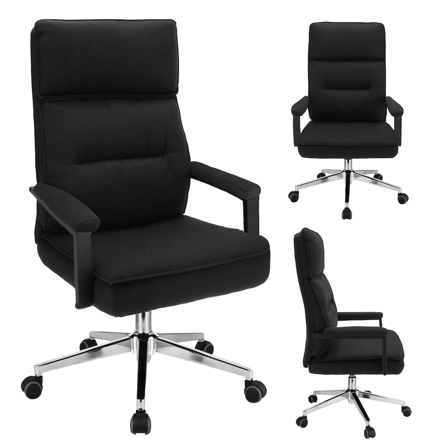 Fotel biurowy SEGO tkanina czarny