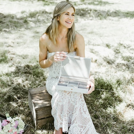 Szkatułka na biżuterię Stackers classic z pokrywką edycja Rose Gold