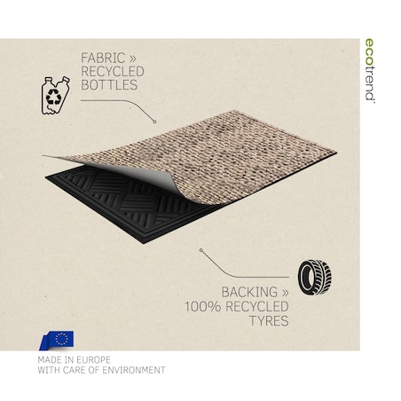 Wycieraczka wejściowa 45x75cm Lima Mat Chunky Knit Beżowy