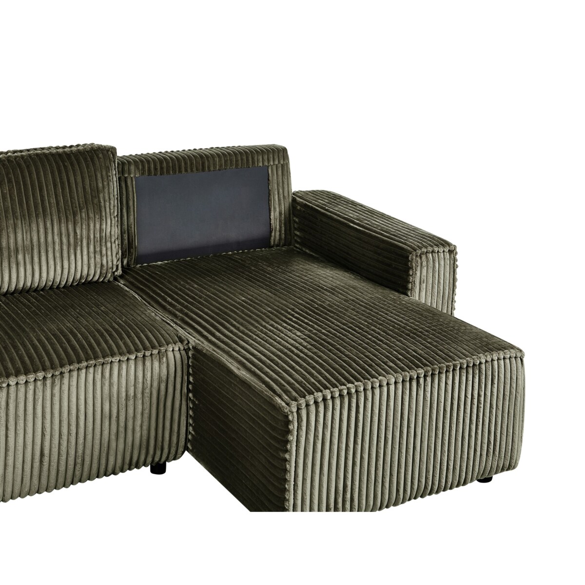 Sofa rozkładana ABACKA Sztruks Lewostronny