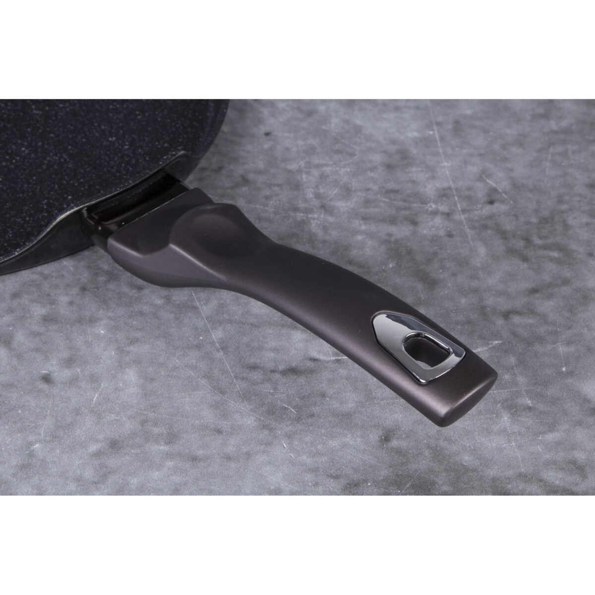 Patelnia naleśnikowa z powłoką granitową 28cm do naleśników BERLINGER HAUS Shiny Black