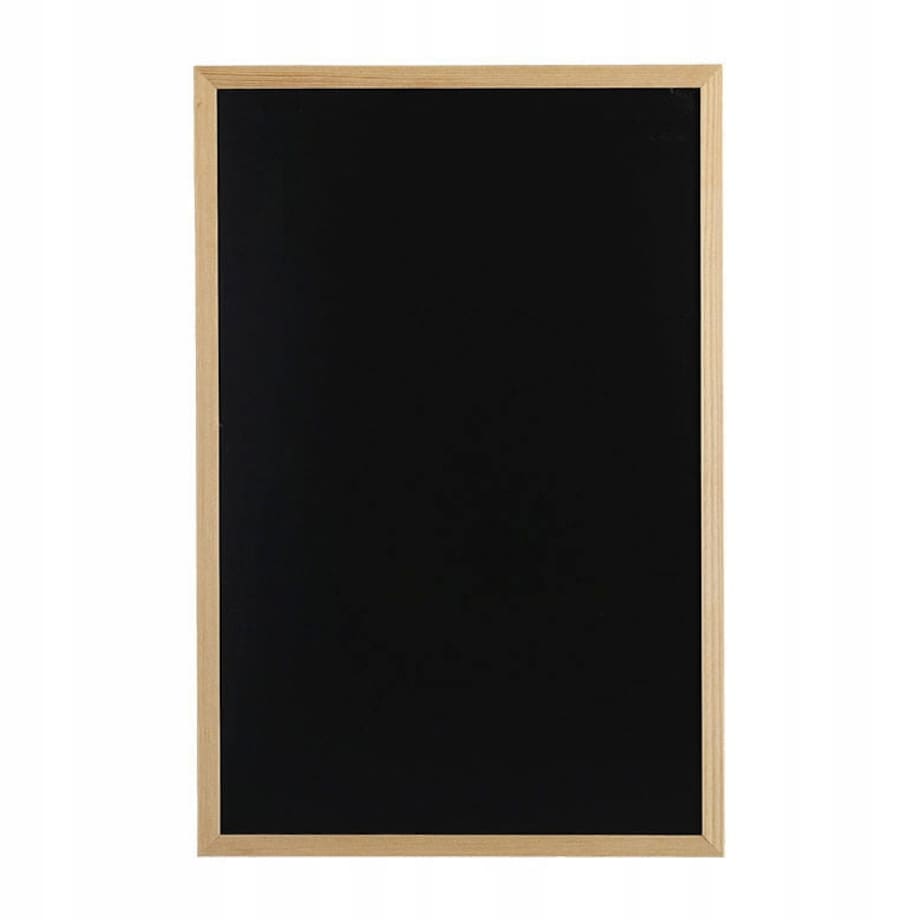 Tablica Kredowa magnetyczna Czarna z Ramką 60 x 40 na Ścianę do Zawieszenia