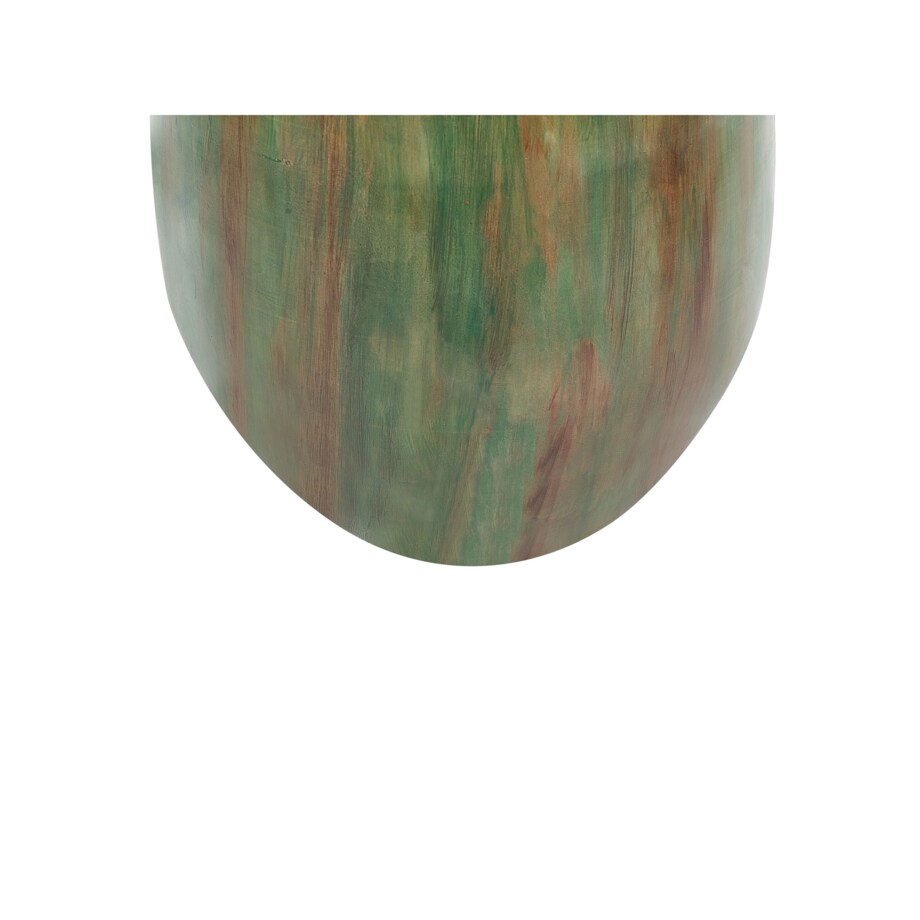 Wazon dekoracyjny z terakoty 48 cm zielono-brązowy AMFISA