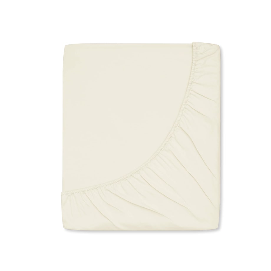 Prześcieradło satynowe z gumką vanilla 180 x 200 cm