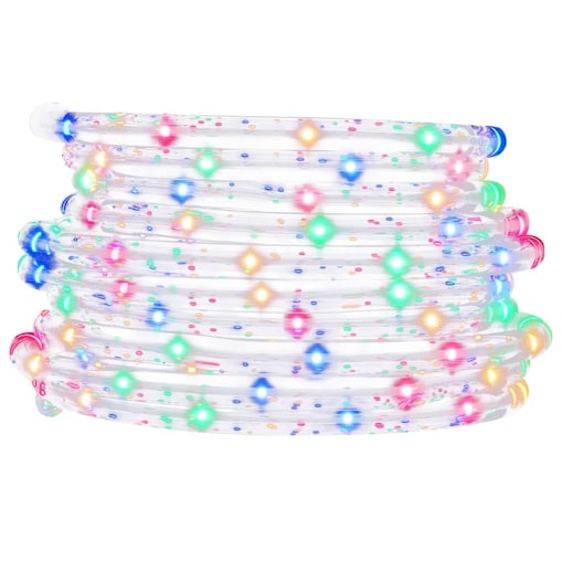 vidaXL Wąż świetlny, 240 LED, wielokolorowy, 10 m, PVC