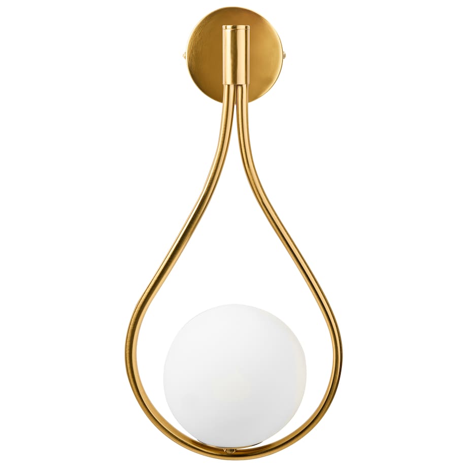 Lampa ścienna AUROUE Złoty Metal