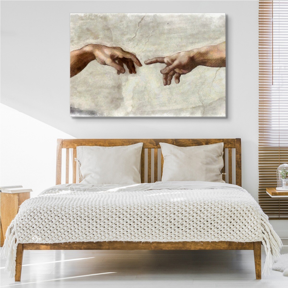 Obraz Na Płótnie Stworzenie Adama 70x50cm