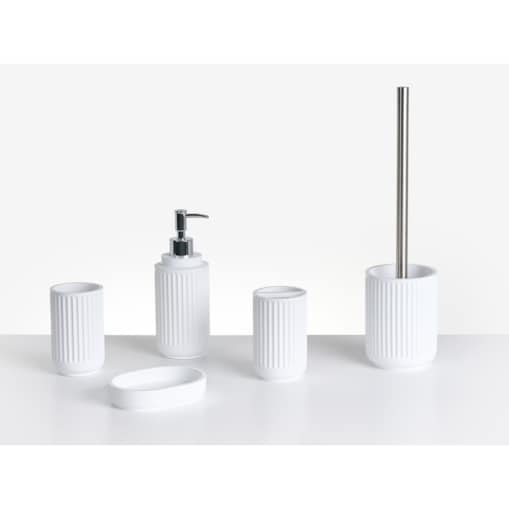 Zestaw akcesoriów łazienkowych 5 elementów HUARMEY Biały