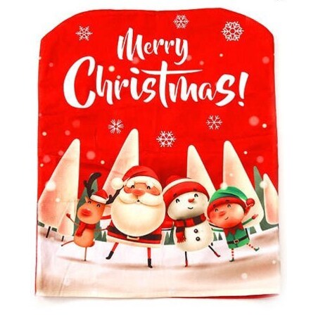 Pokrowiec Na Krzesło Ozdoba Świąteczna Mikołaj