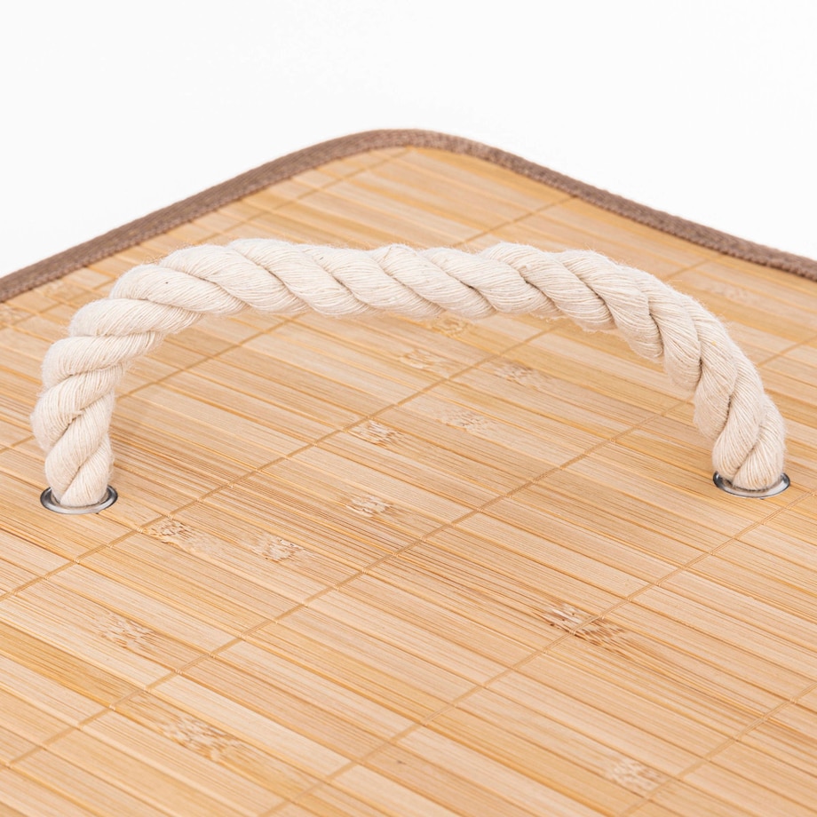 Kosz na pranie BAMBOO narożny, 48 l