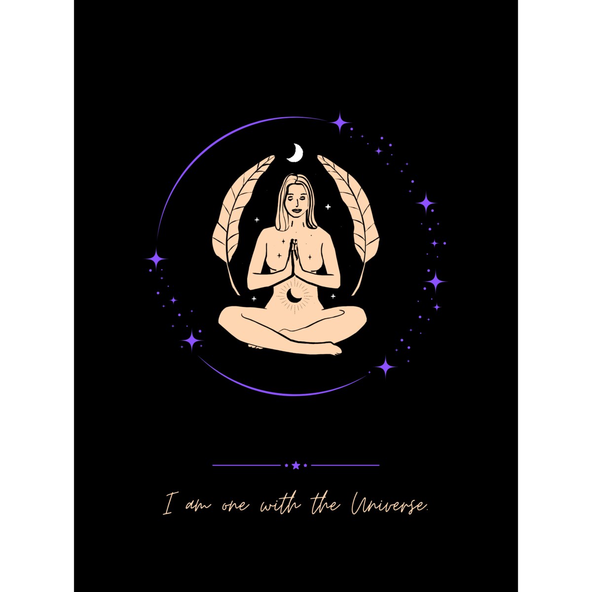 Plakat joga - UNIVERSE