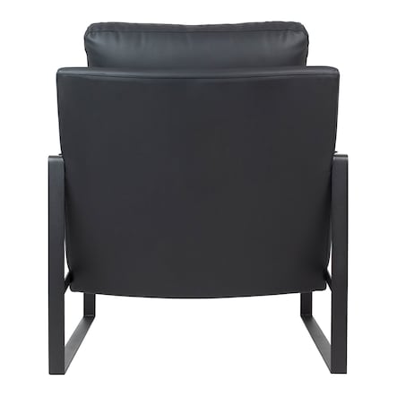 Fotel CAPITAN czarny PU