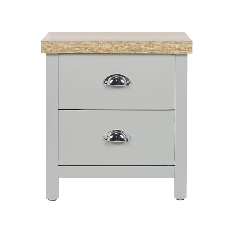 Szafka nocna 2 szuflady szara CLIO
