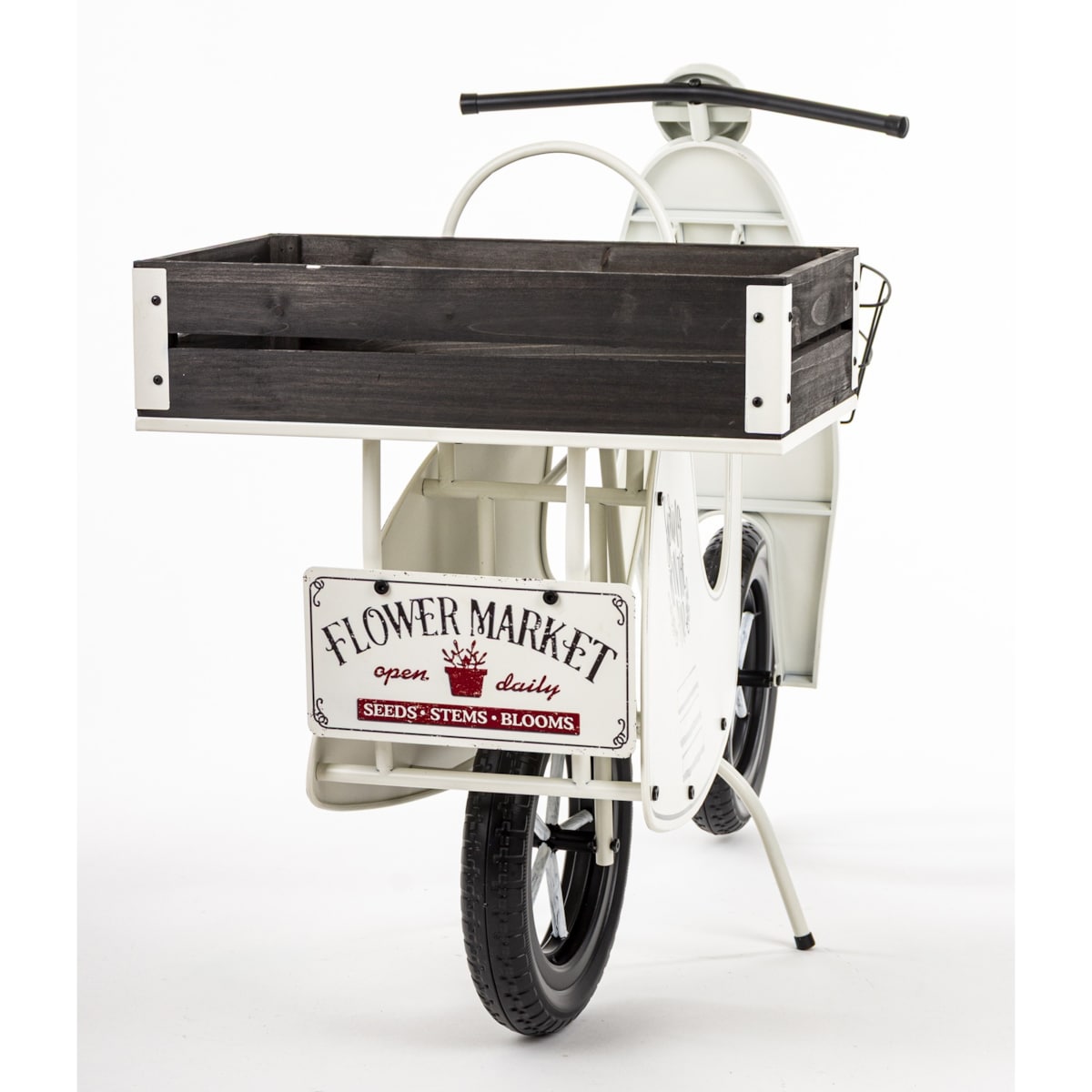 Kwietnik metalowy 75x110x46 cm VESPA biała