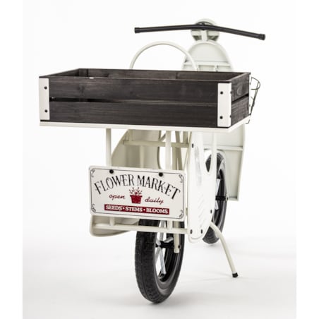 Kwietnik metalowy 75x110x46 cm VESPA biała