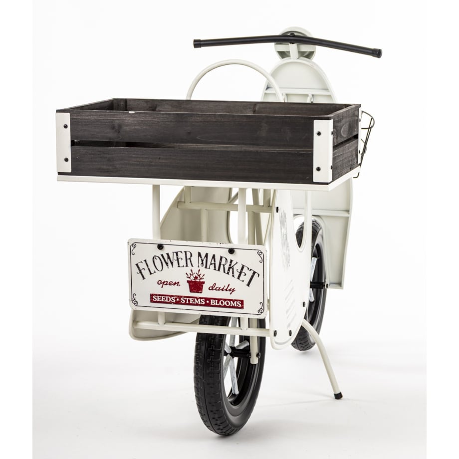 Kwietnik metalowy 75x110x46 cm VESPA biała