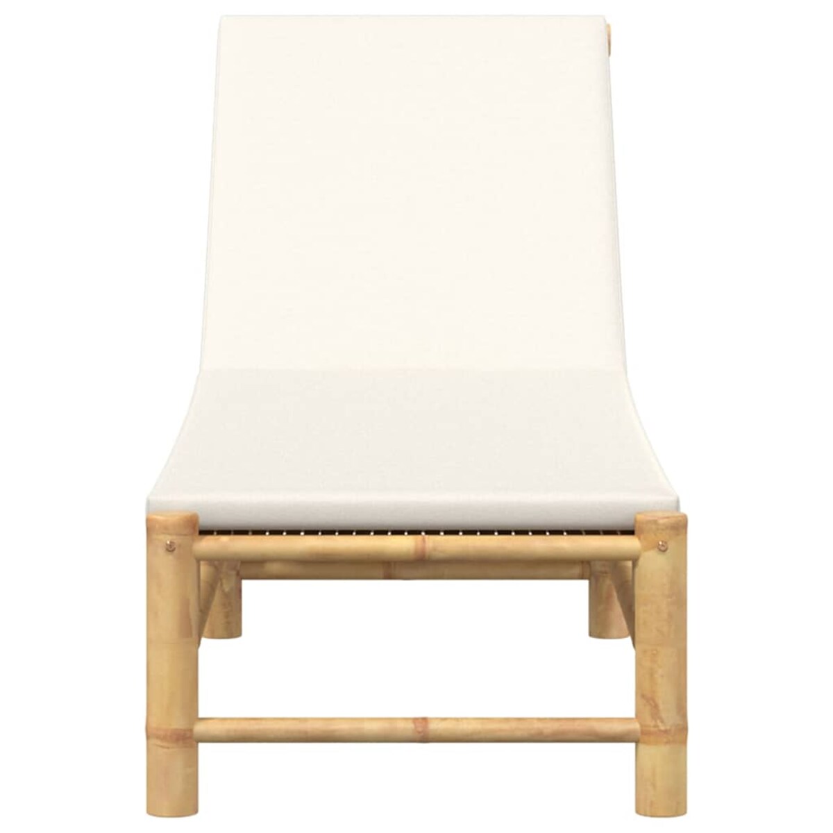 vidaXL Leżak z poduszkami, 55x199x30 cm, bambus