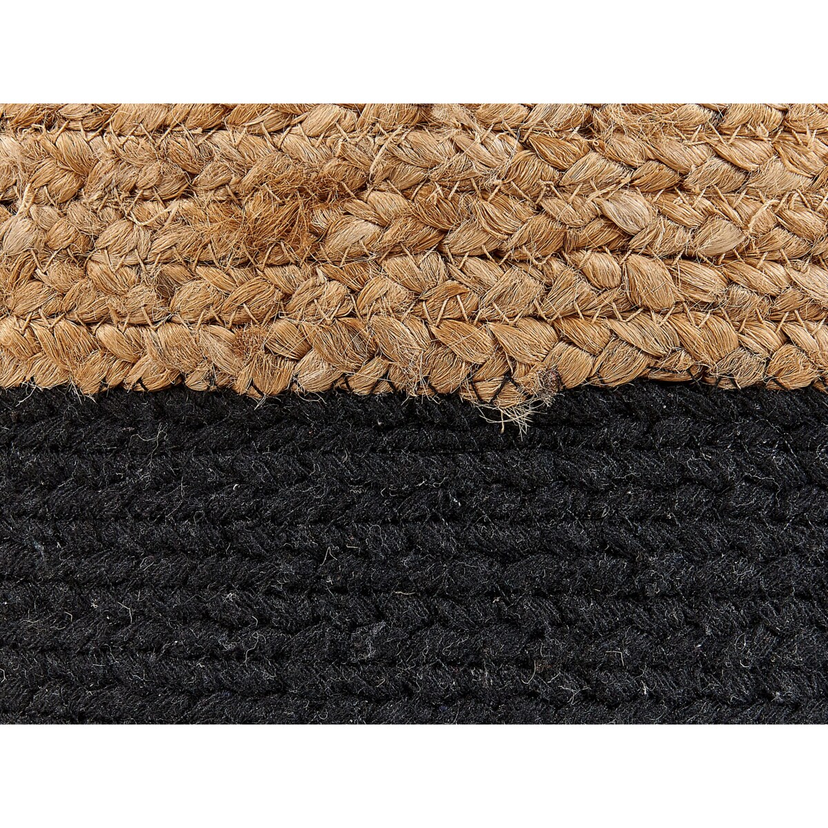 Puf ⌀ 46 cm czarny DALAMA