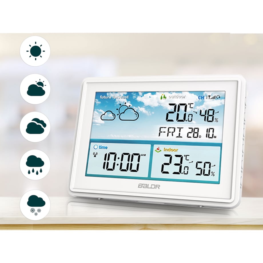 Bezprzewodowa stacja pogodowa pogody higrometr Baldr