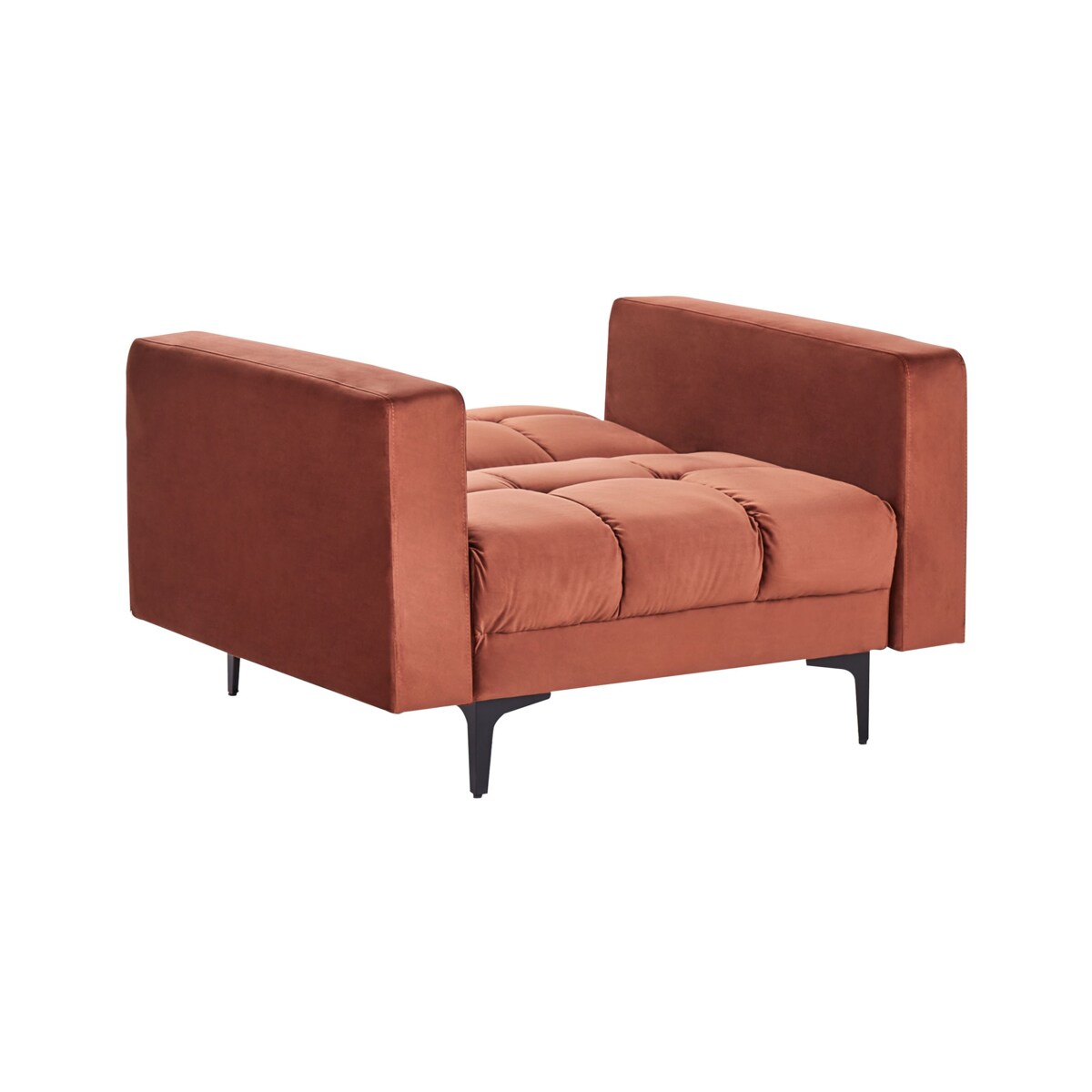 Fotel ALNES Welur Jasnoczerwony