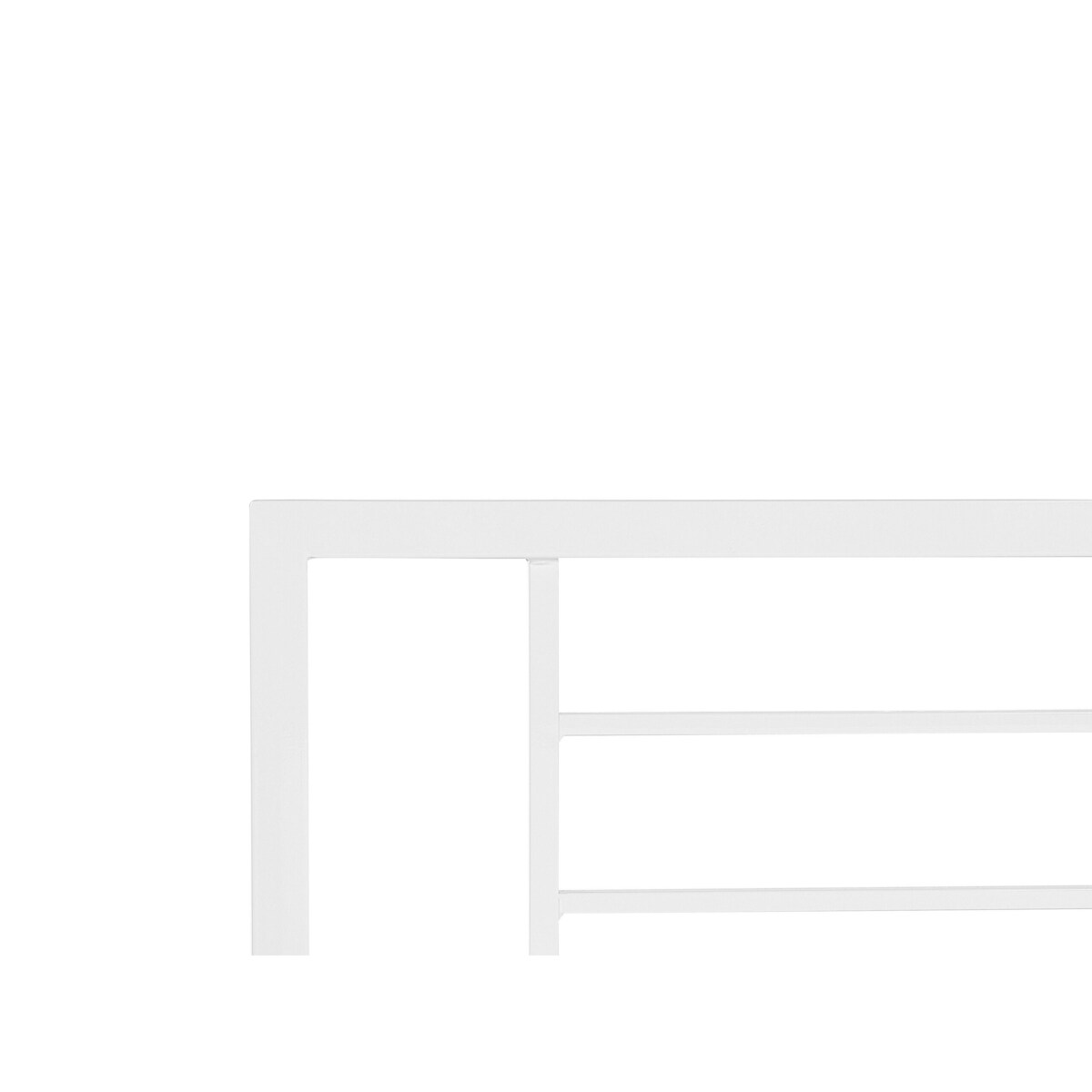 Łóżko metalowe 140 x 200 cm białe CUSSET