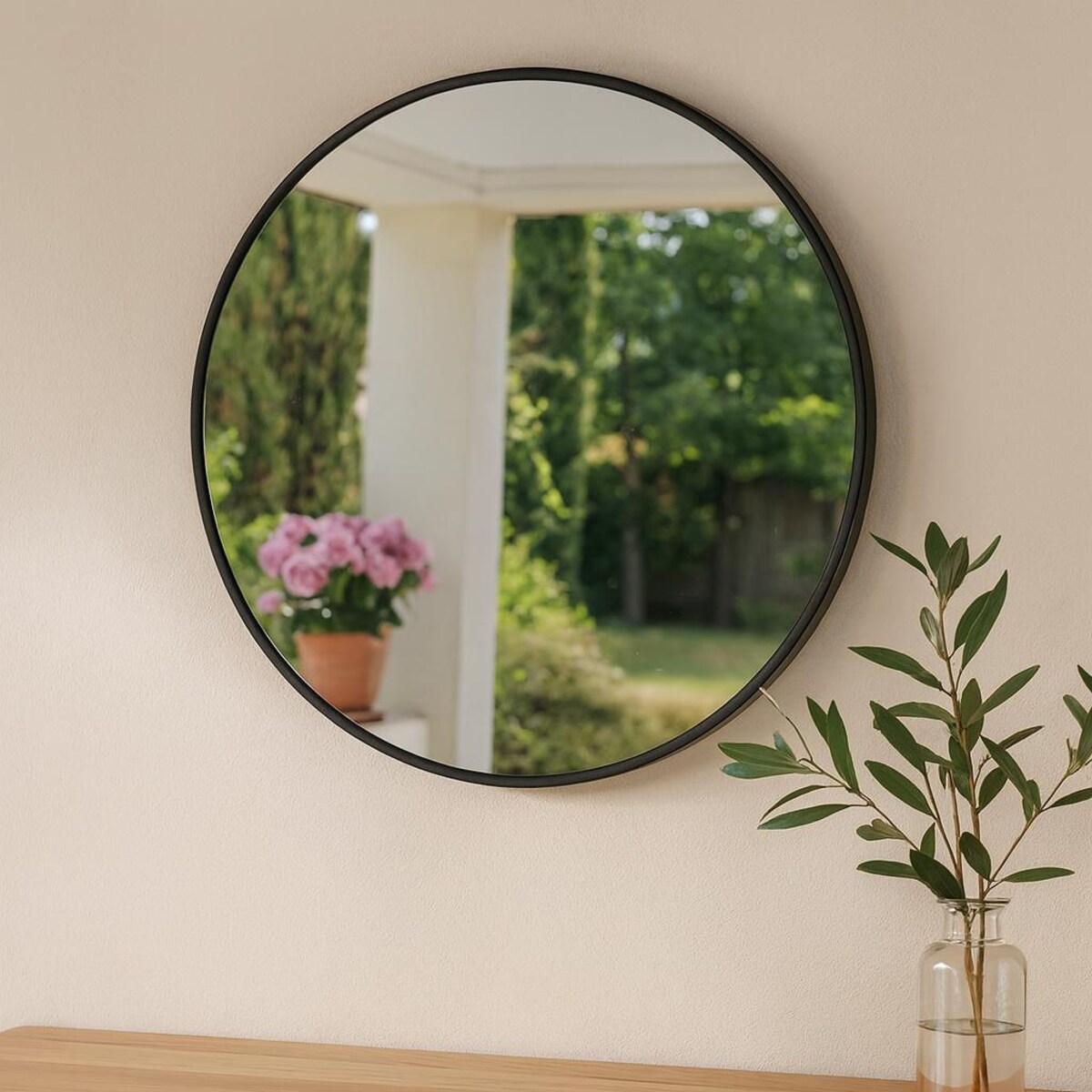 Okrągłe lustro na ścianę SORO, Ø 60 cm