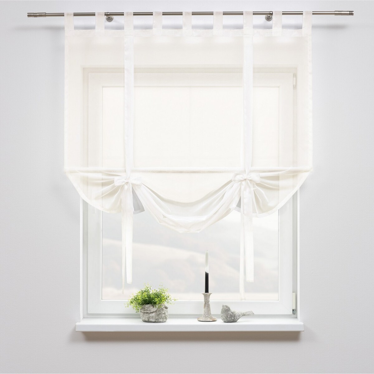 Roleta Roma 120x150 prześwitujący ecru