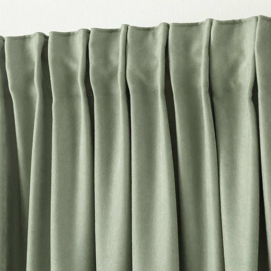 Zasłona na taśmie marszczącej szałwiowa aksamitna 140 x 280 cm 1 szt. 140x280 pastelowy