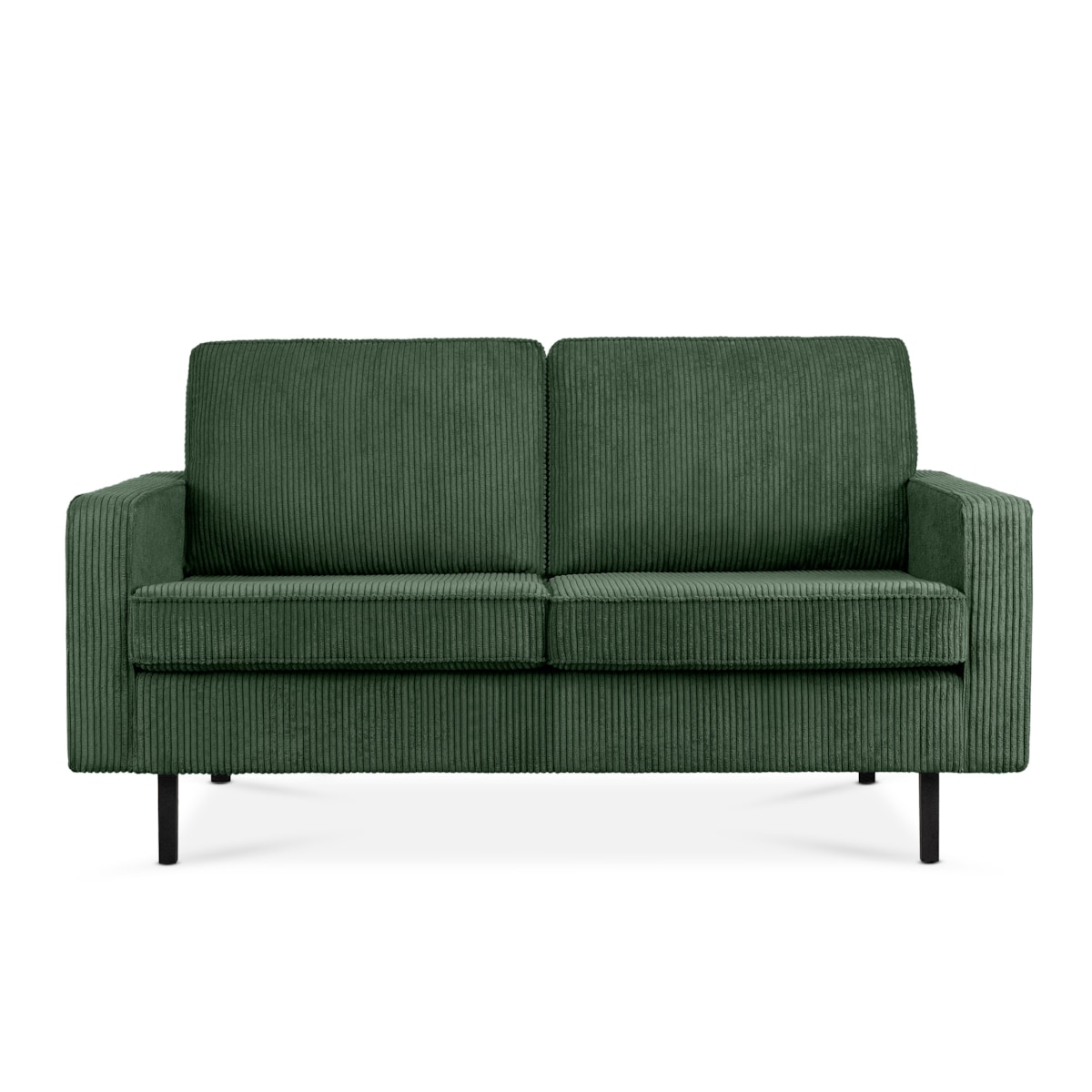 KONSIMO INVIA Sofa w stylu loft sztruks 2 osobowa w kolorze zielonym