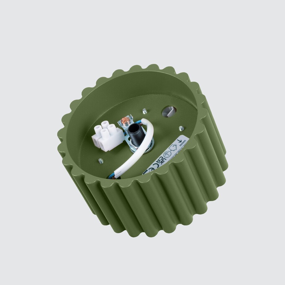 Plafon AURA 1 zielony oliwkowy Gx53