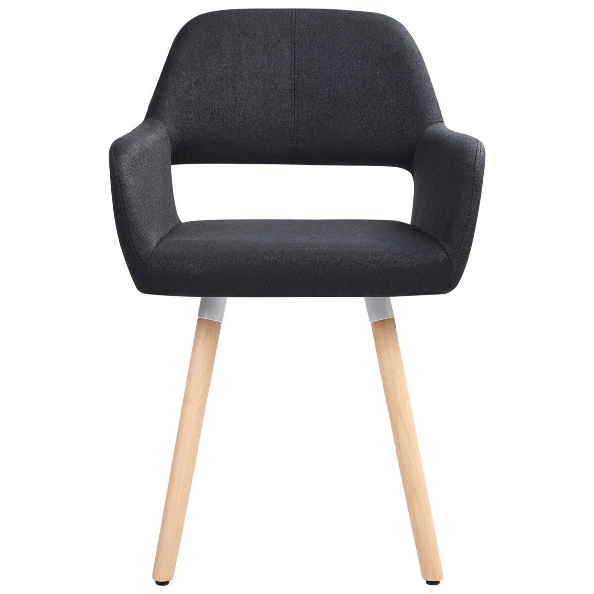 Zestaw 2 krzeseł do jadalni CHICAGO Czarny