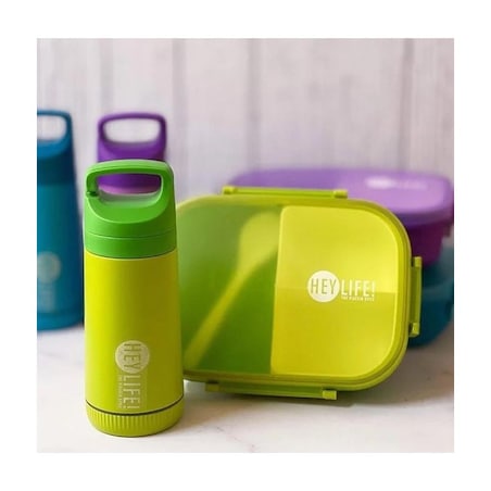 Śniadaniówka LUNCH BOX zestaw z bidonem zielony PJM47ZIE