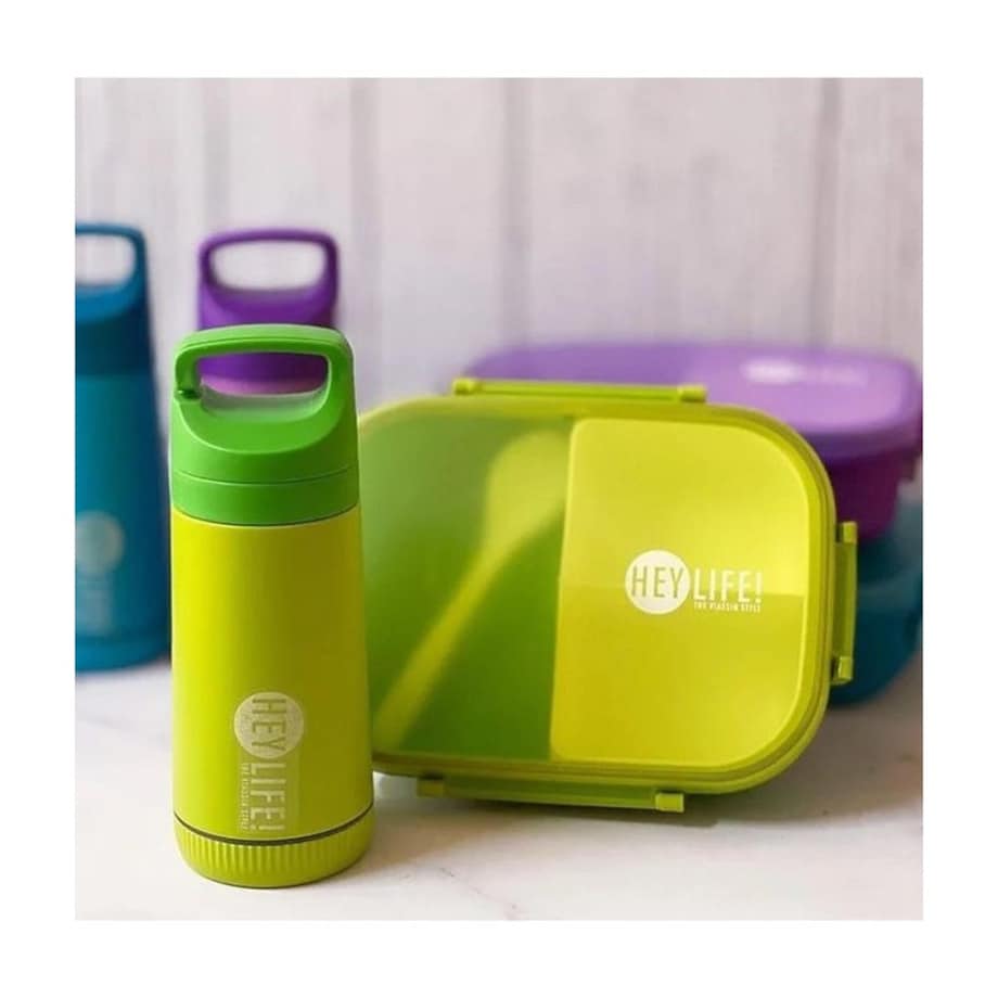 Śniadaniówka LUNCH BOX zestaw z bidonem zielony PJM47ZIE