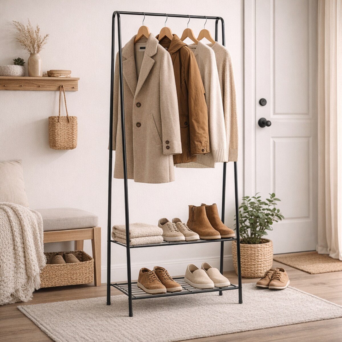 Wolnostojący wieszak na ubrania 152cm BRUNBESTE