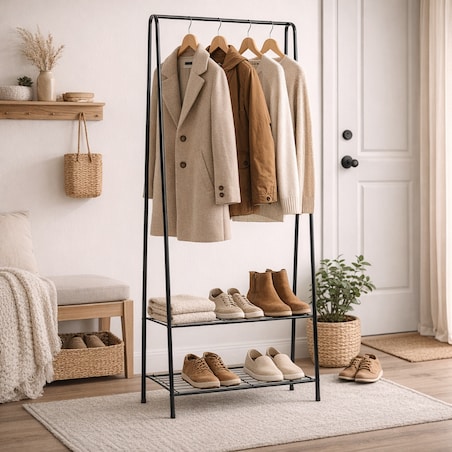 Wolnostojący wieszak na ubrania 152cm BRUNBESTE