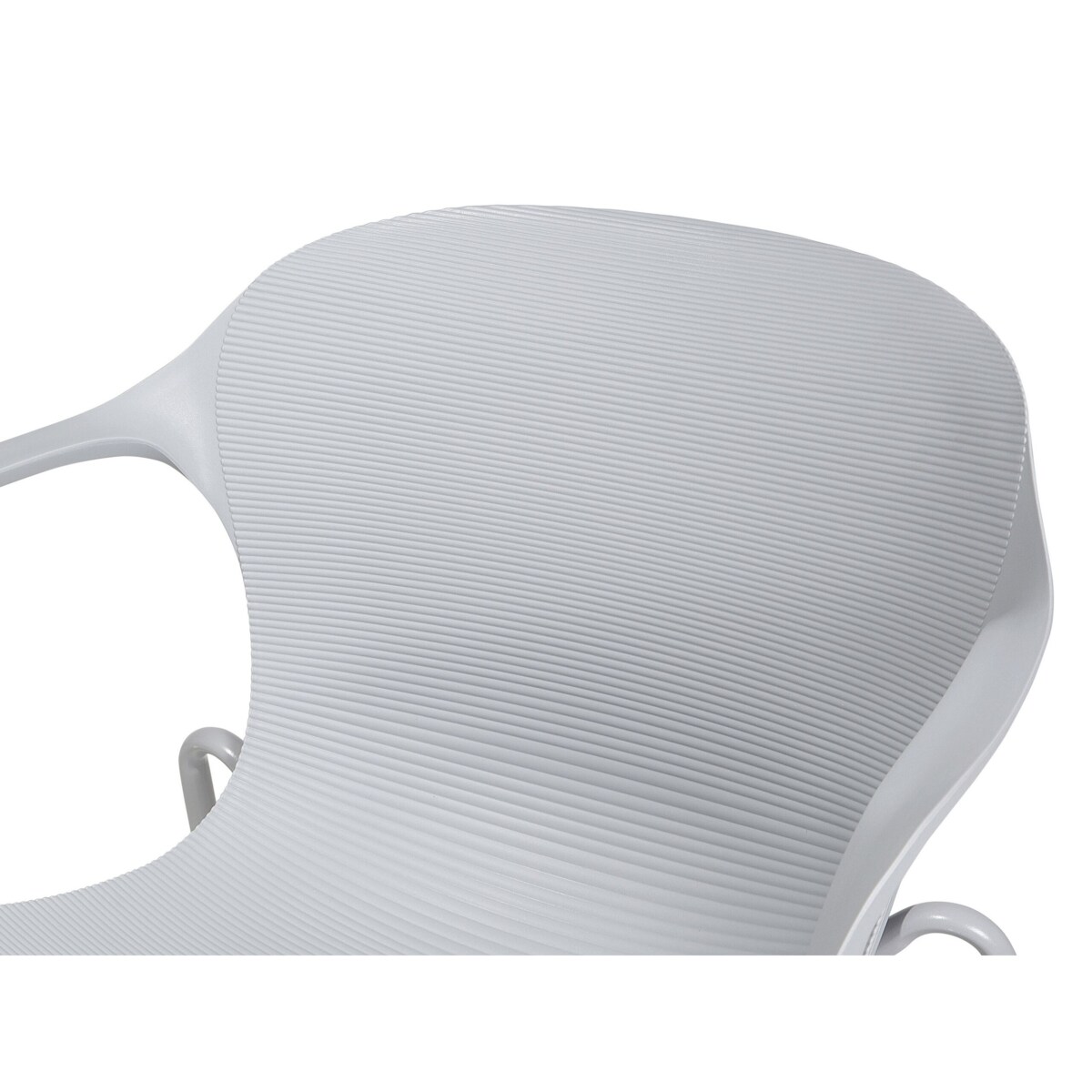 Zestaw 2 krzeseł do jadalni szary ELBERT